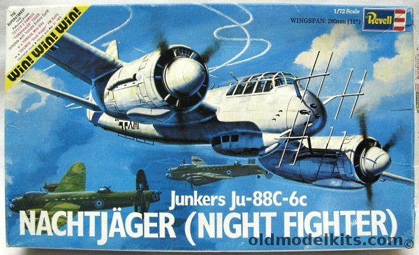 Revell 1/72 Junkers Ju-88C-6C Nightfighter - (Ju88C6c), H165 plastic model kit